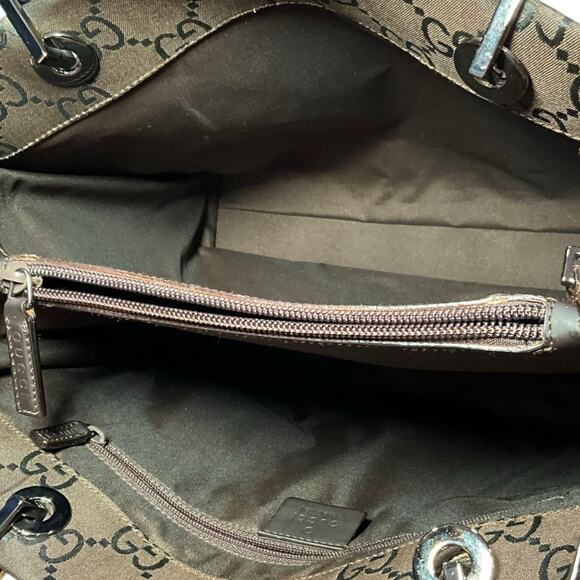 Gucci Brown Black GG Bamboo - Picture 7 of 10